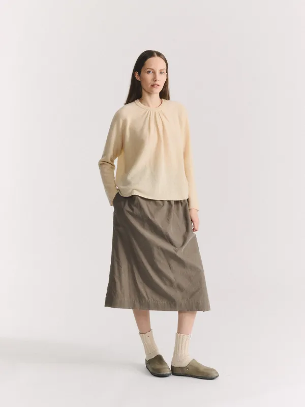 JENNIE JUMPER - WOOCASH - ECRU made by Casey Casey