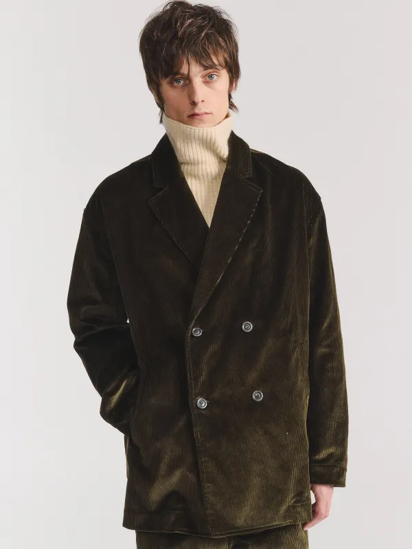 BRETT JACKET - H CORD - MOSS made by Casey Casey