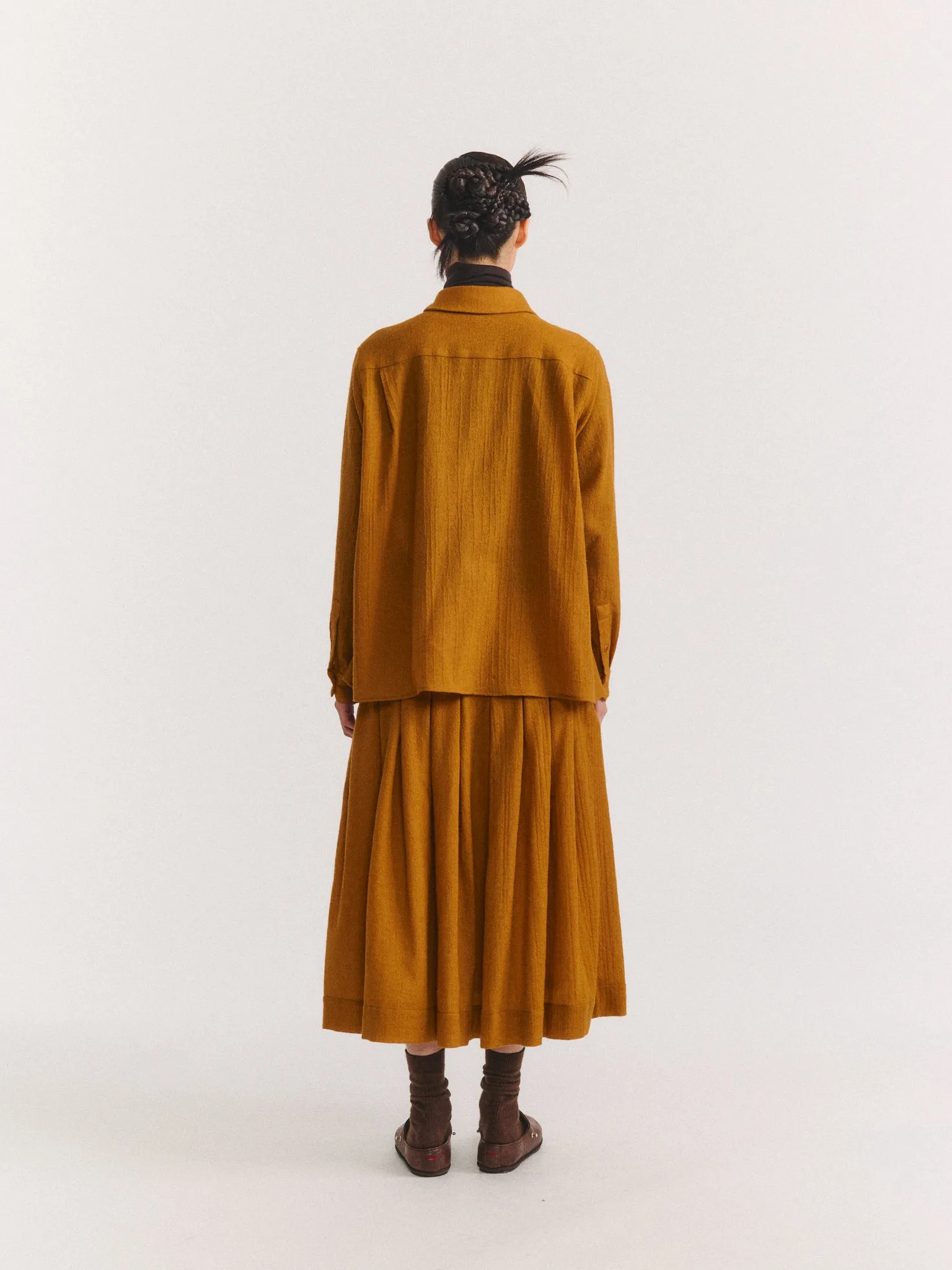 MARIA SHIRT - OPEN WEAVE - GOLD sold by Casey Casey product image thumbnail 4