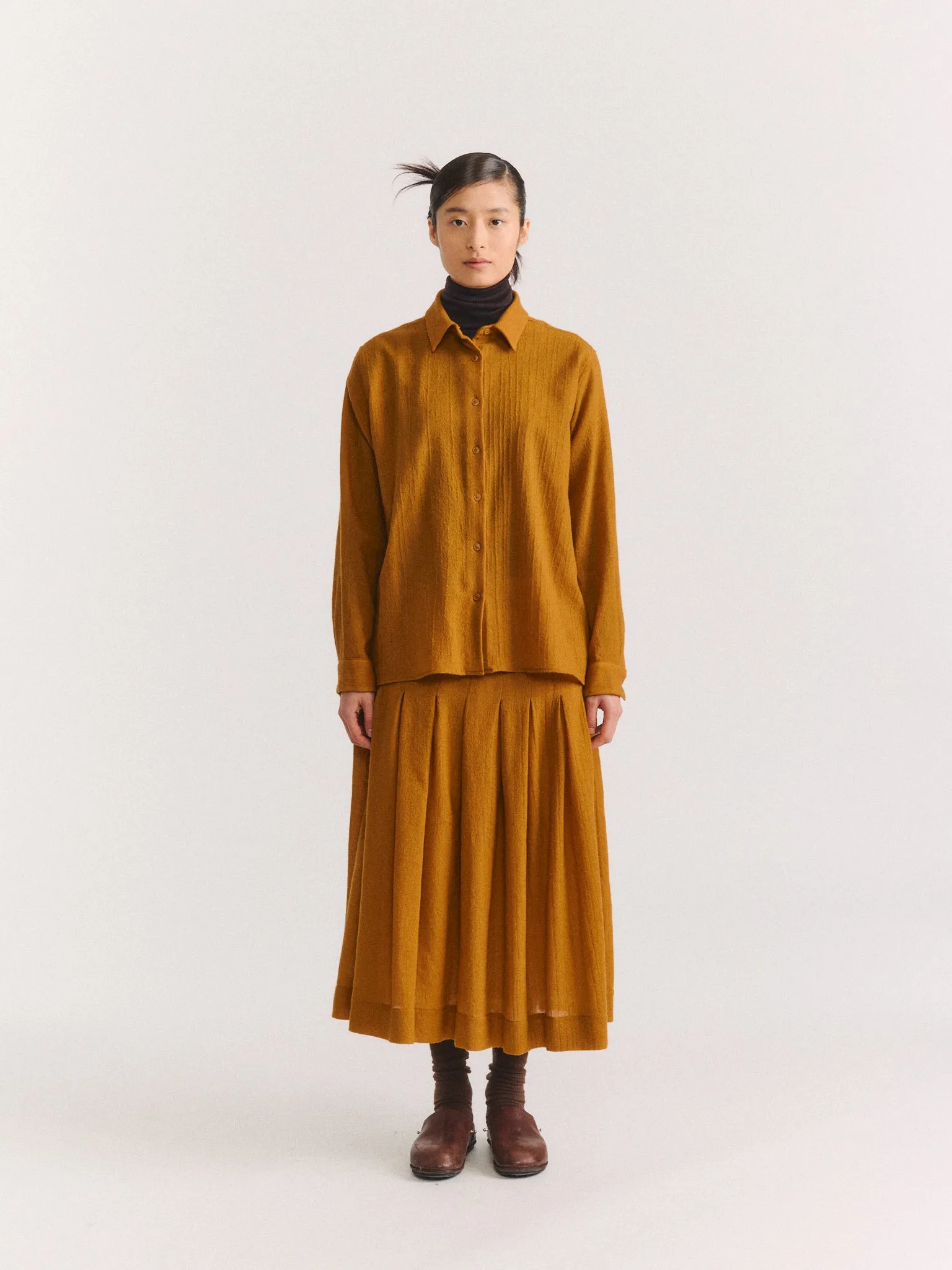 MARIA SHIRT - OPEN WEAVE - GOLD sold by Casey Casey product image thumbnail 2