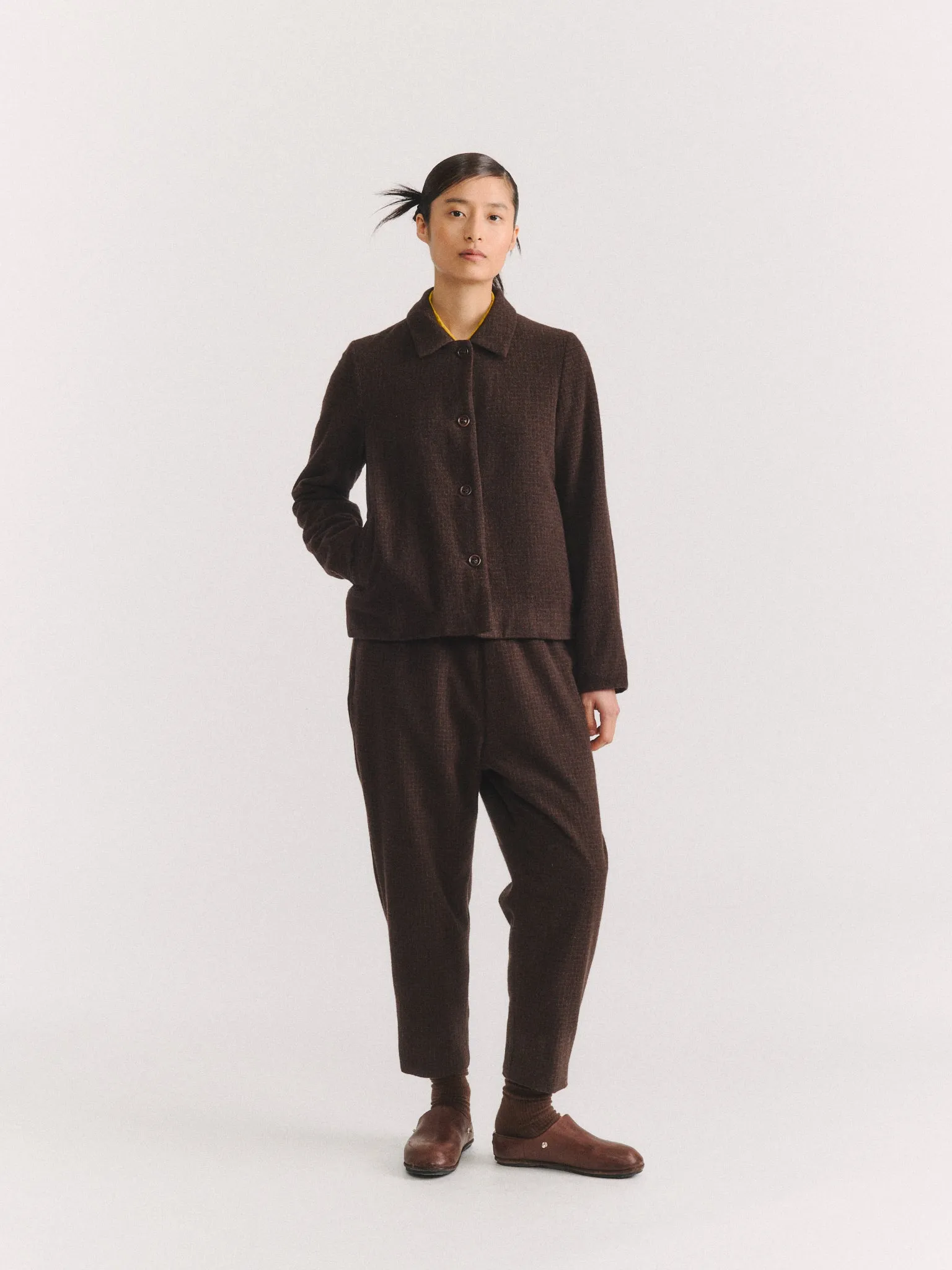 ZWAG PANT - PIN CHECK - BROWN CHECK sold by Casey Casey product image thumbnail 2
