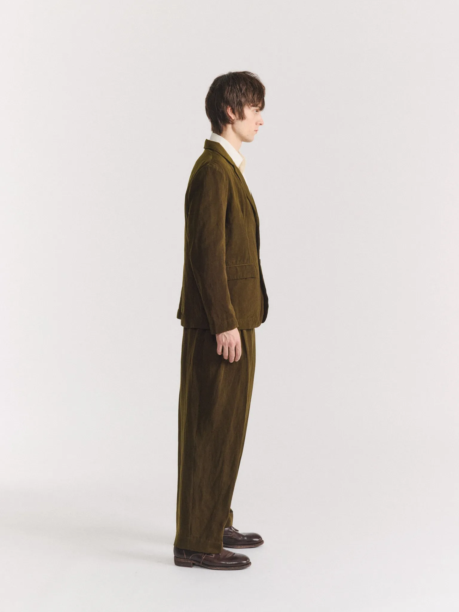 GUSTAV JACKET - DRY WOOL - KHAKI sold by Casey Casey product image thumbnail 4