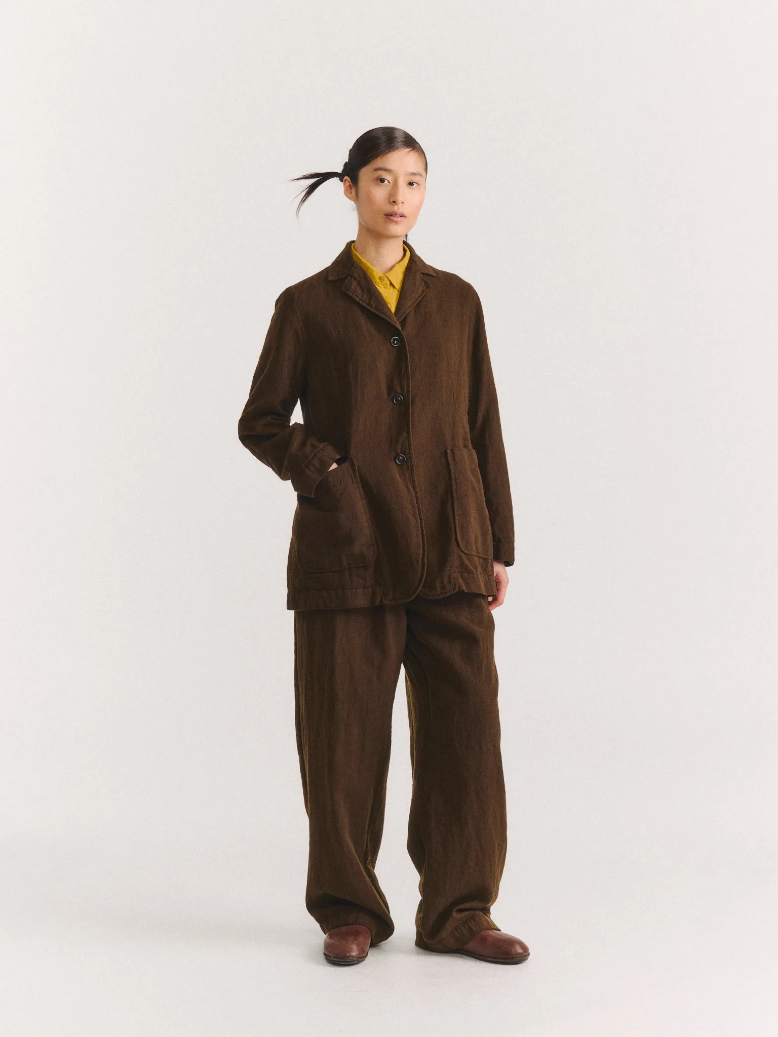LONG VAL JACKET - WOOLIN - BROWN sold by Casey Casey product image thumbnail 2