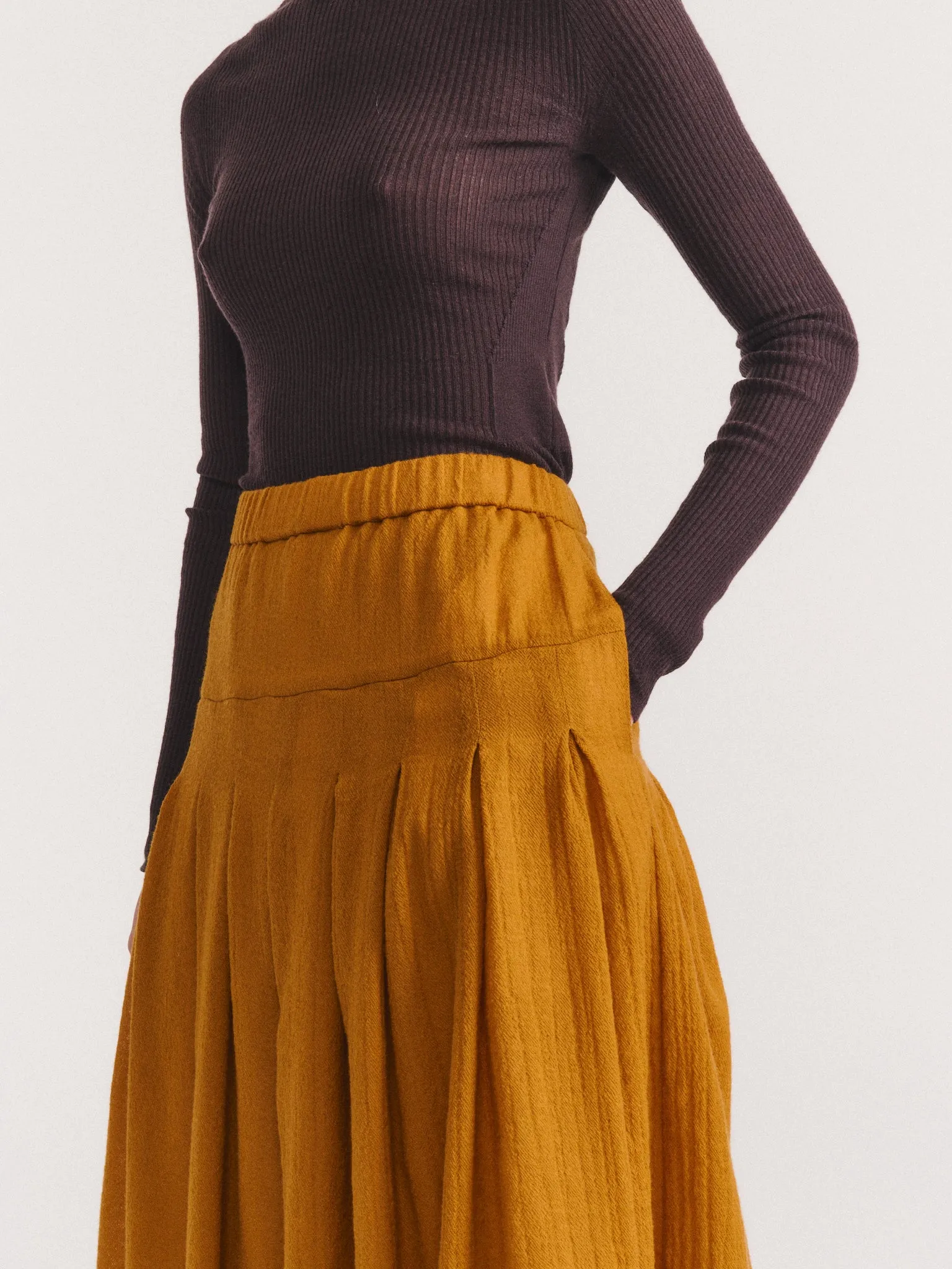 RIVA SKIRT - OPEN WEAVE - GOLD sold by Casey Casey product image thumbnail 5