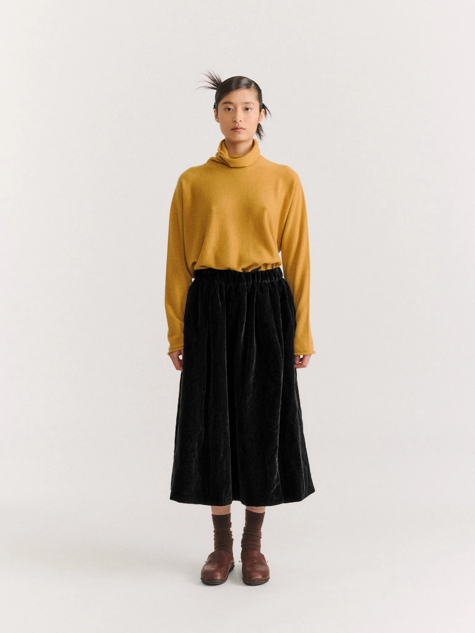 GHOSTY SKIRT - MID VELVET - BLACK sold by Casey Casey product image thumbnail 2