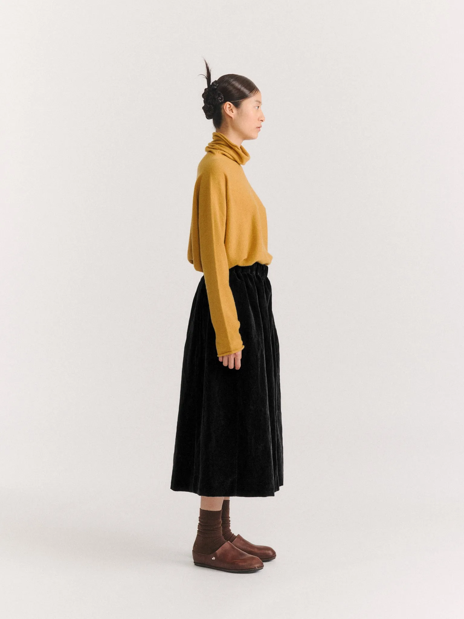 GHOSTY SKIRT - MID VELVET - BLACK sold by Casey Casey product image thumbnail 3