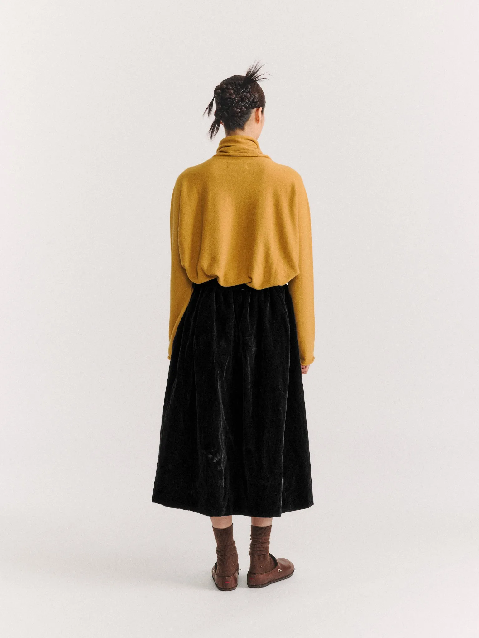GHOSTY SKIRT - MID VELVET - BLACK sold by Casey Casey product image thumbnail 4