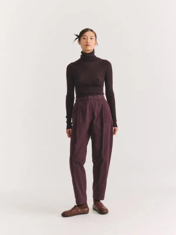 VERGER PANT - PAPER COT - EBONY made by Casey Casey