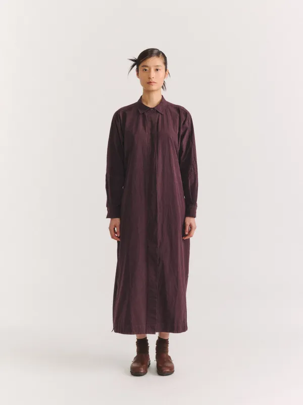 WAGA LS DRESS - PAPER COT - EBONY made by Casey Casey