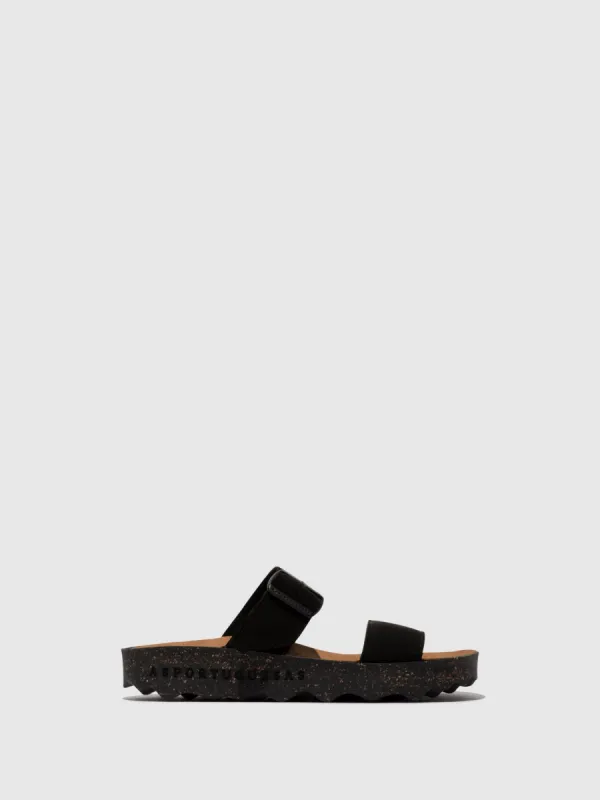 Strappy Sandals COLY BLACK SUEDE sold by Asportuguesas