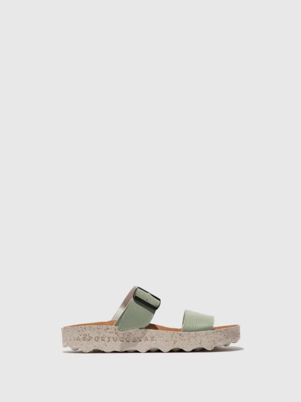 Strappy Sandals COLY SAGE GREEN sold by Asportuguesas