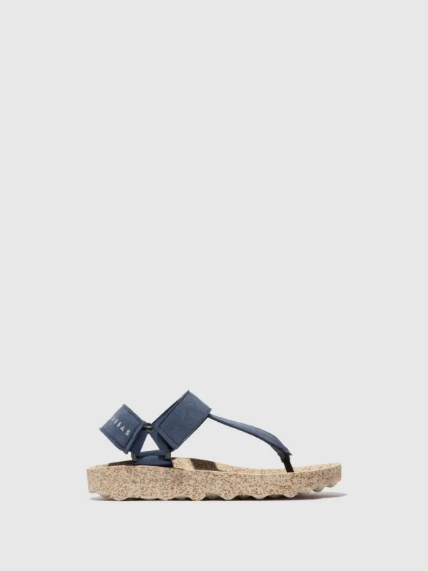 Velcro Sandals FIZZ Navy Suede sold by Asportuguesas