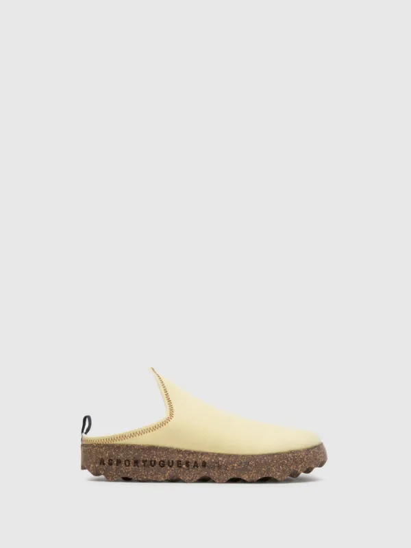 Yellow Closed Mules sold by Asportuguesas