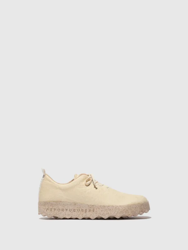 Slip-on Shoes CAMP Cream Pinatex sold by Asportuguesas