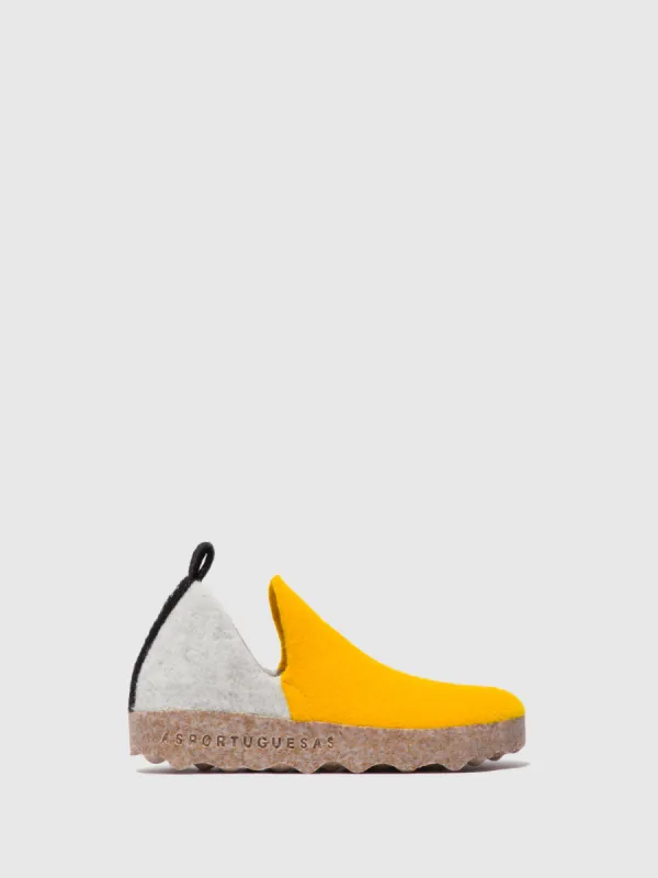 Round Toe Shoes CITY WHITE YELLOW sold by Asportuguesas