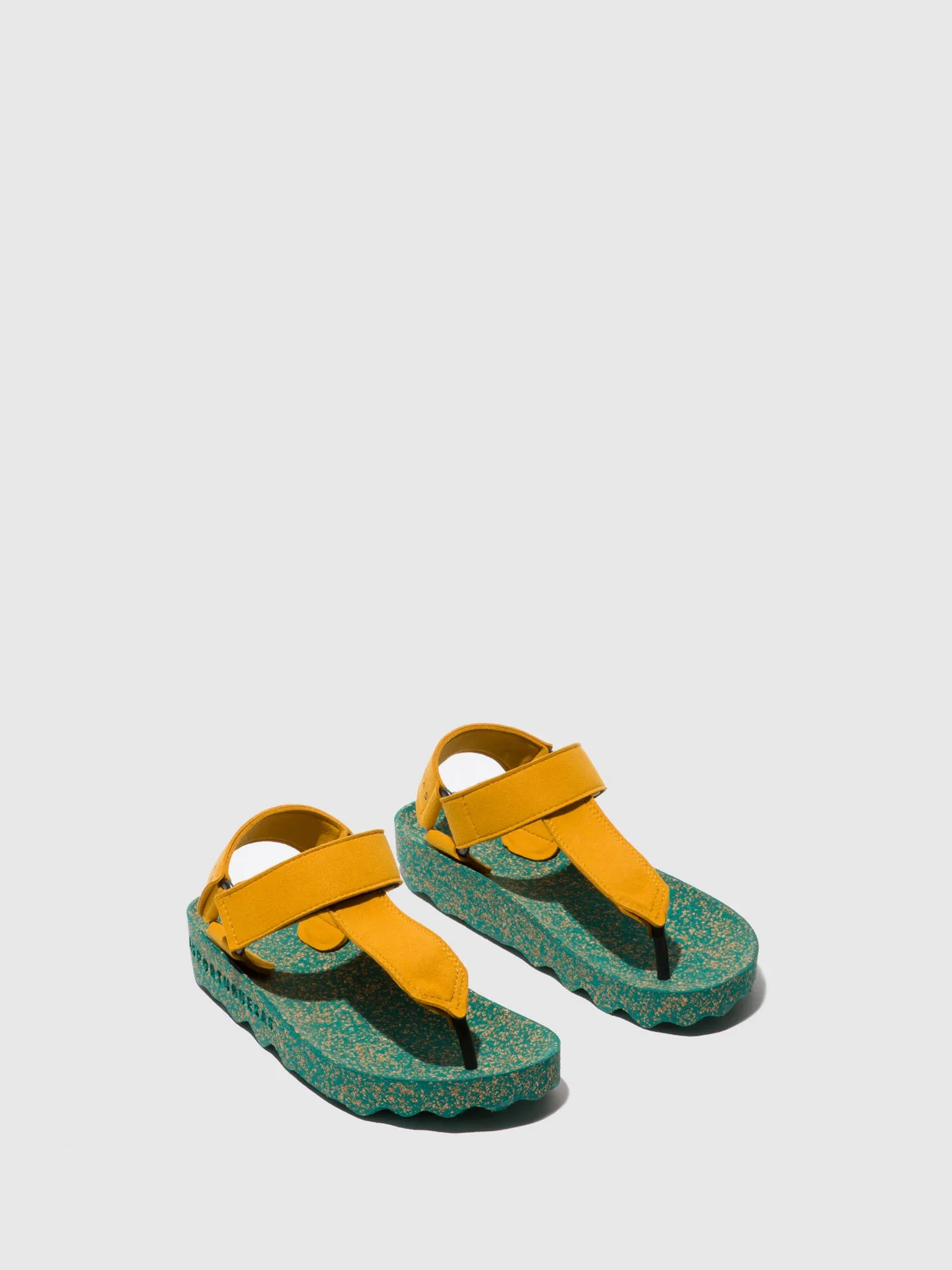 Thong Sandals FIZZ Yellow Suede sold by Asportuguesas product image thumbnail 2