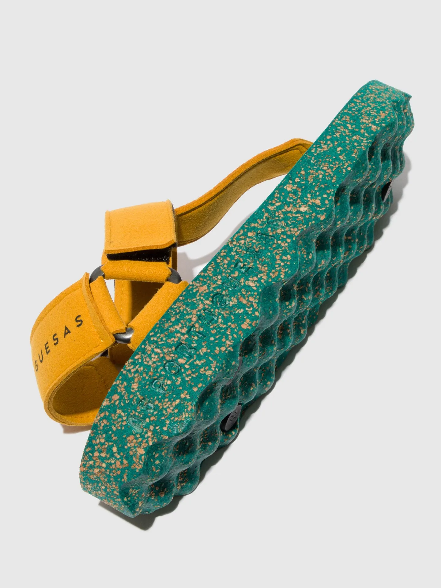 Thong Sandals FIZZ Yellow Suede sold by Asportuguesas product image thumbnail 4