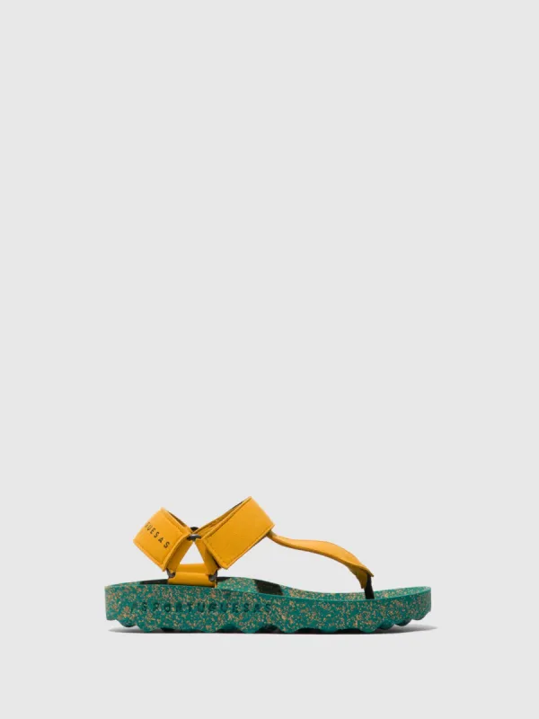 Thong Sandals FIZZ Yellow Suede sold by Asportuguesas