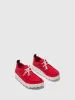 Lace-up Trainers CHAT Red Recyled Linen sold by Asportuguesas