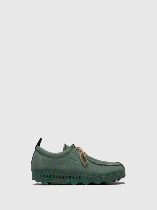 Lace-up Shoes CHAT Green made by Asportuguesas