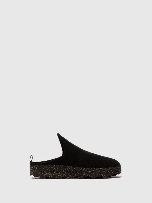 Round Toe Mules COME Black sold by Asportuguesas