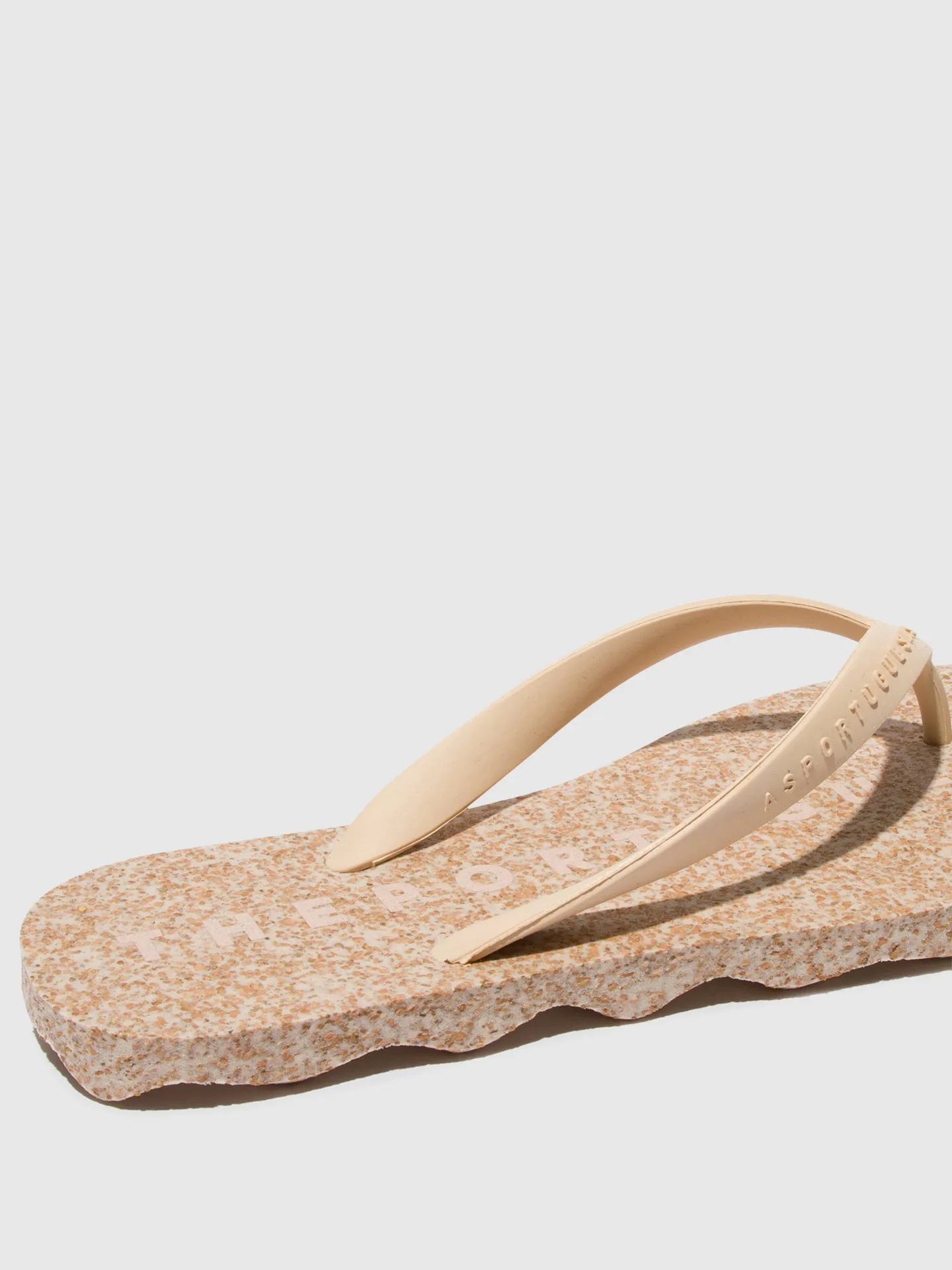 Beach Flip-Flops BASE Milky & cream strap sold by Asportuguesas product image thumbnail 4