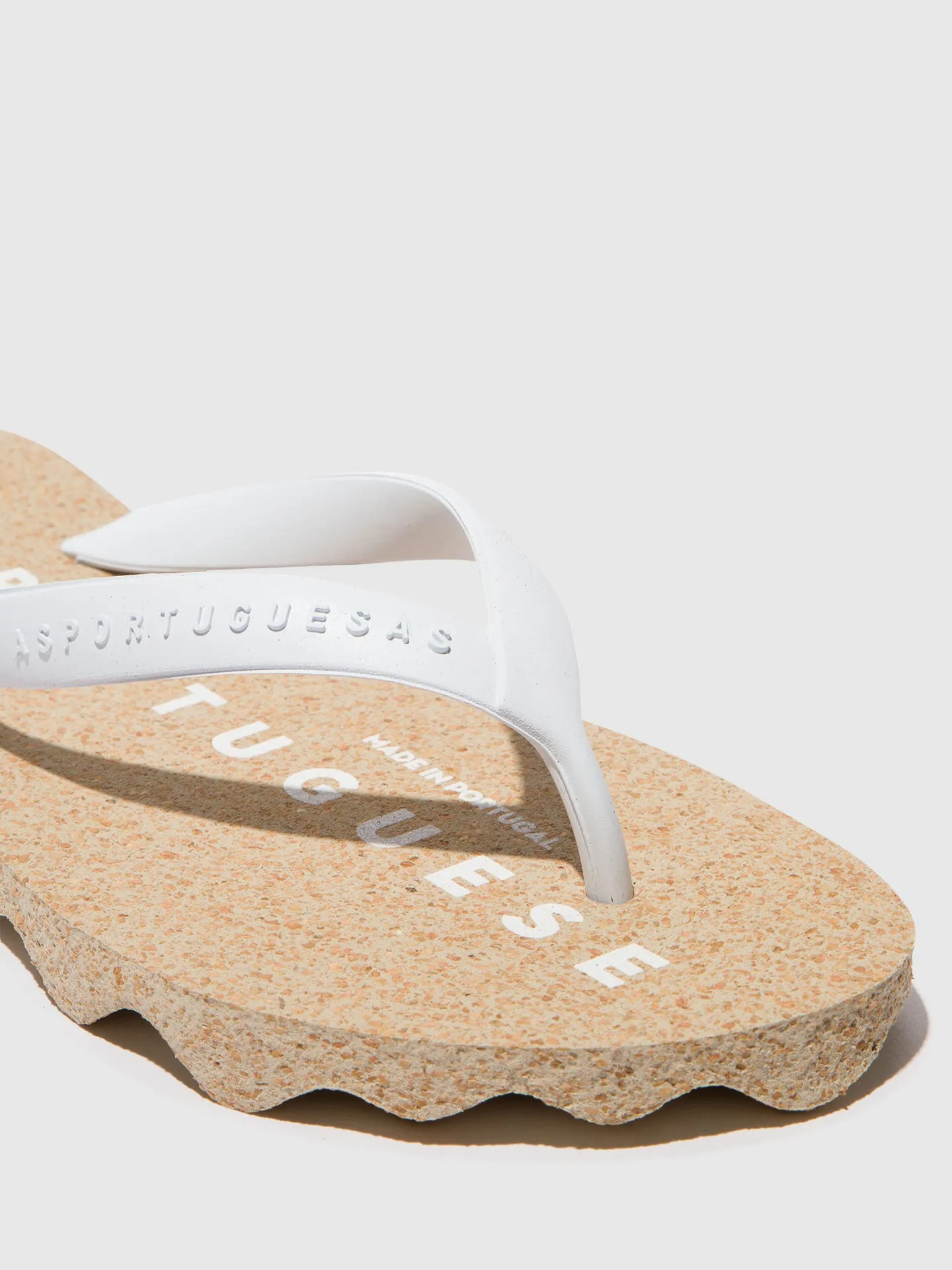 Beach Flip-Flops BASE Natural & White strap sold by Asportuguesas product image thumbnail 5