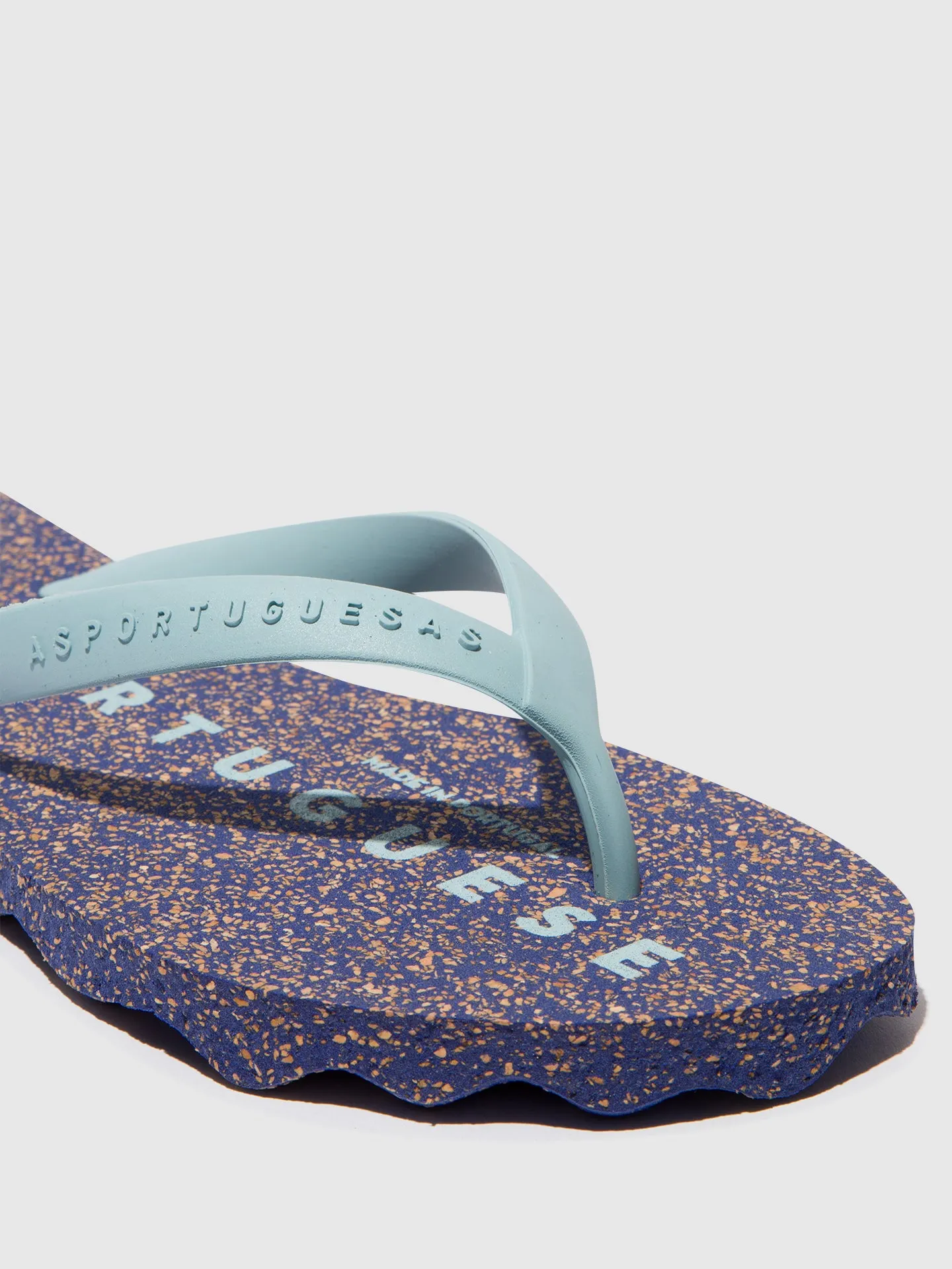 Beach Flip-Flops BASE Blue & cloud strap sold by Asportuguesas product image thumbnail 5