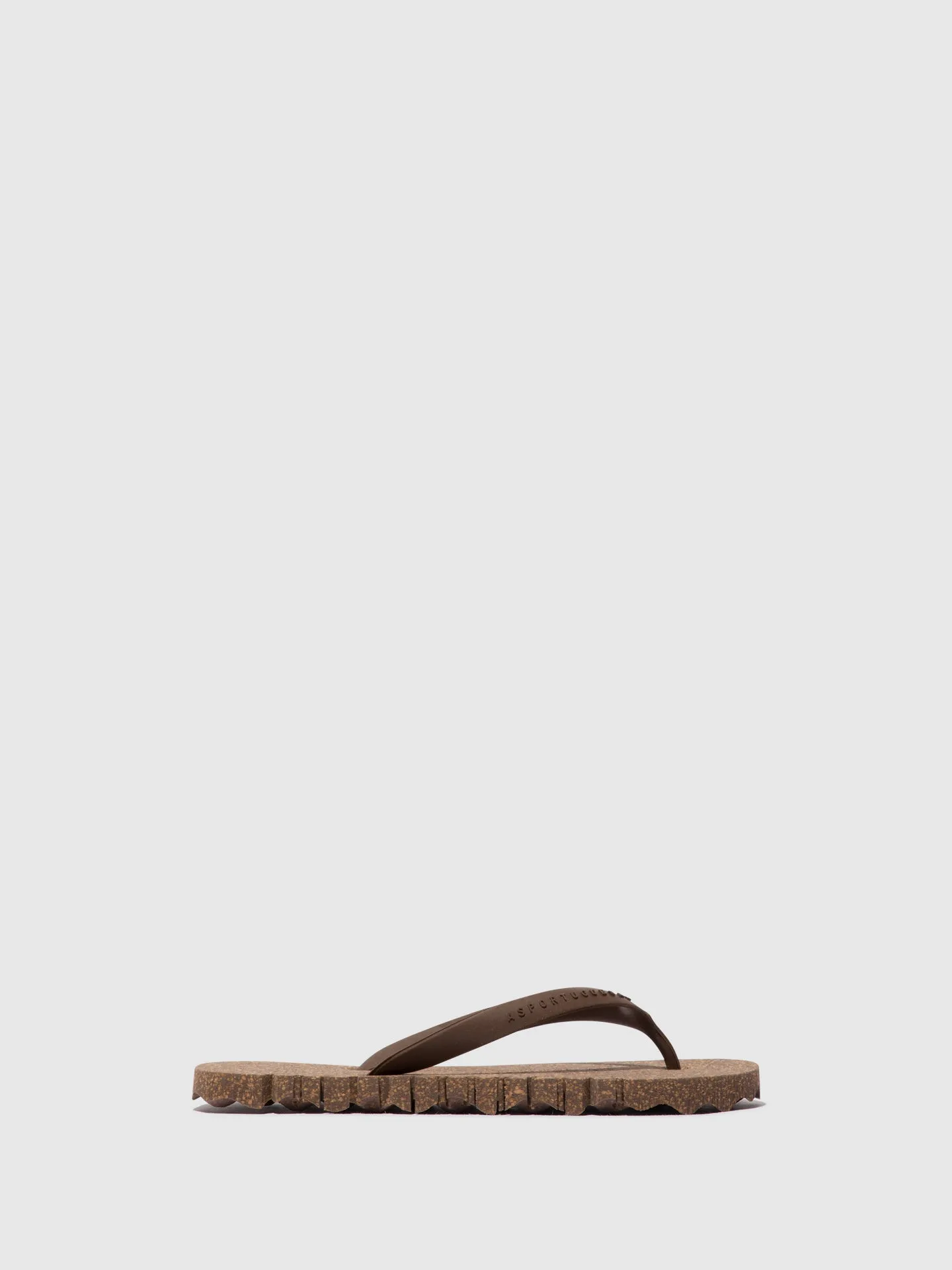 Beach Flip-Flops BUMPY Brown & brown strap sold by Asportuguesas product image thumbnail 2