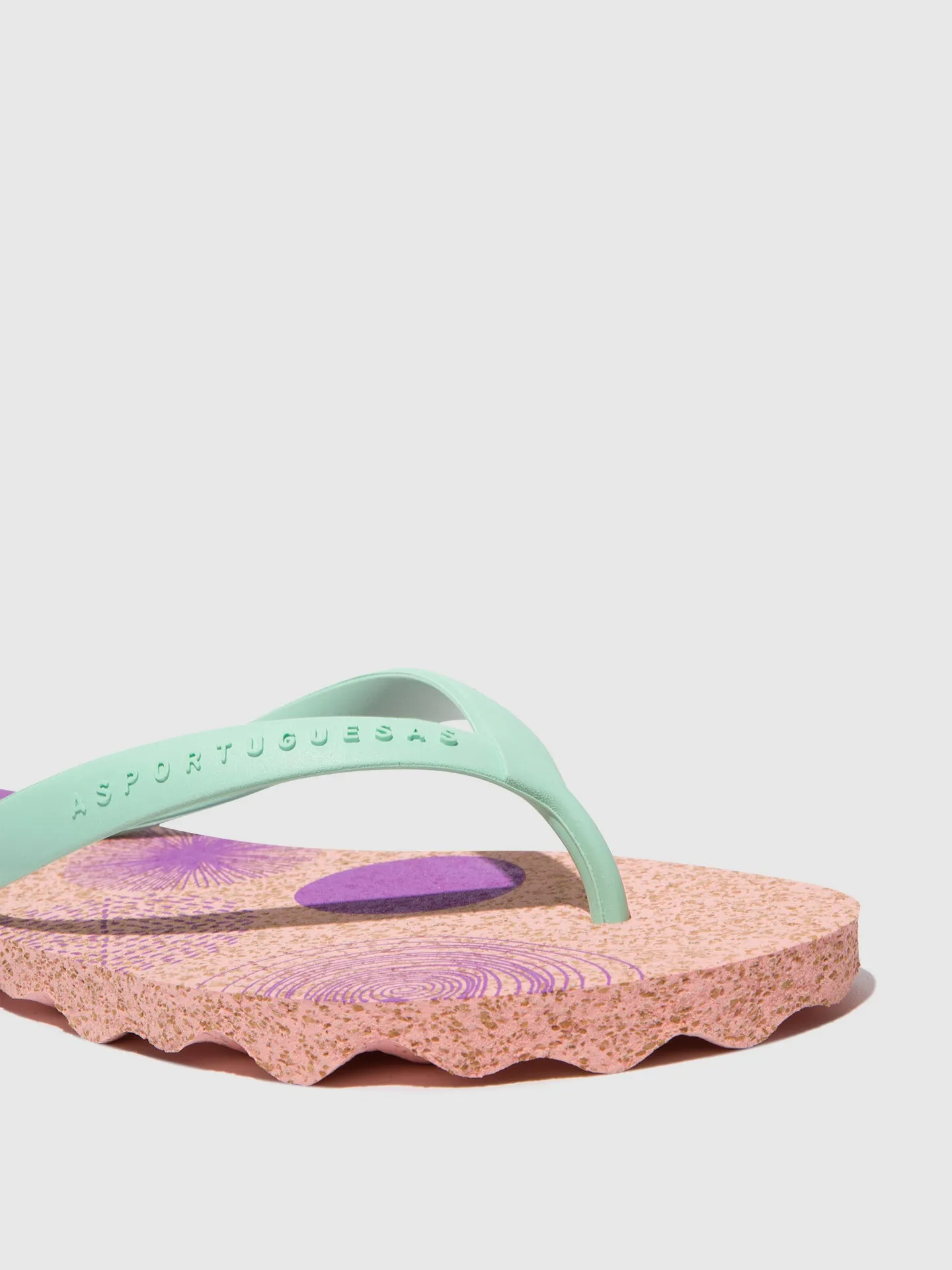 Beach Flip-Flops CORALS Pink & mint strap sold by Asportuguesas product image thumbnail 5