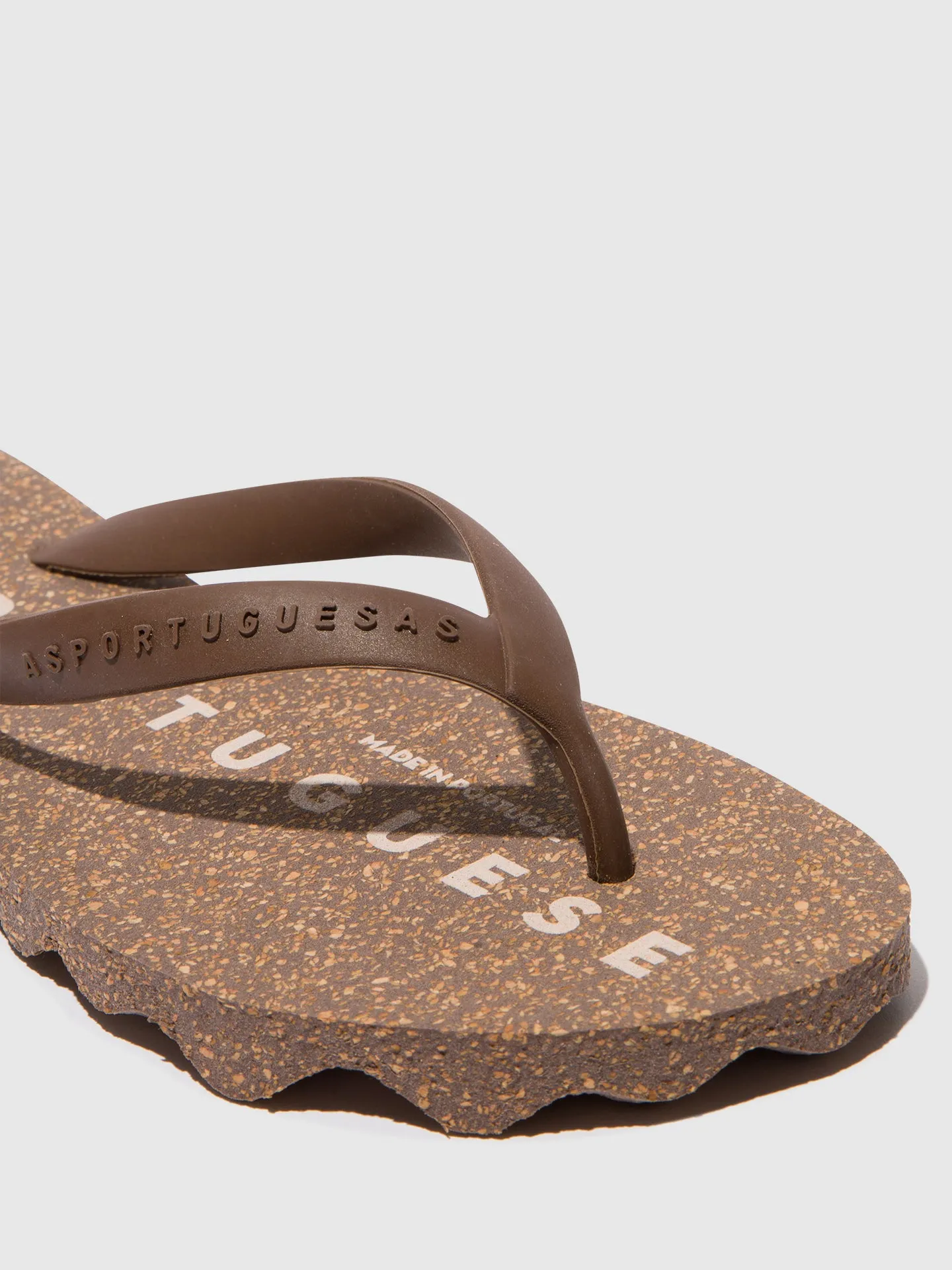 Beach Flip-Flops BASE Brown & brown strap sold by Asportuguesas product image thumbnail 5