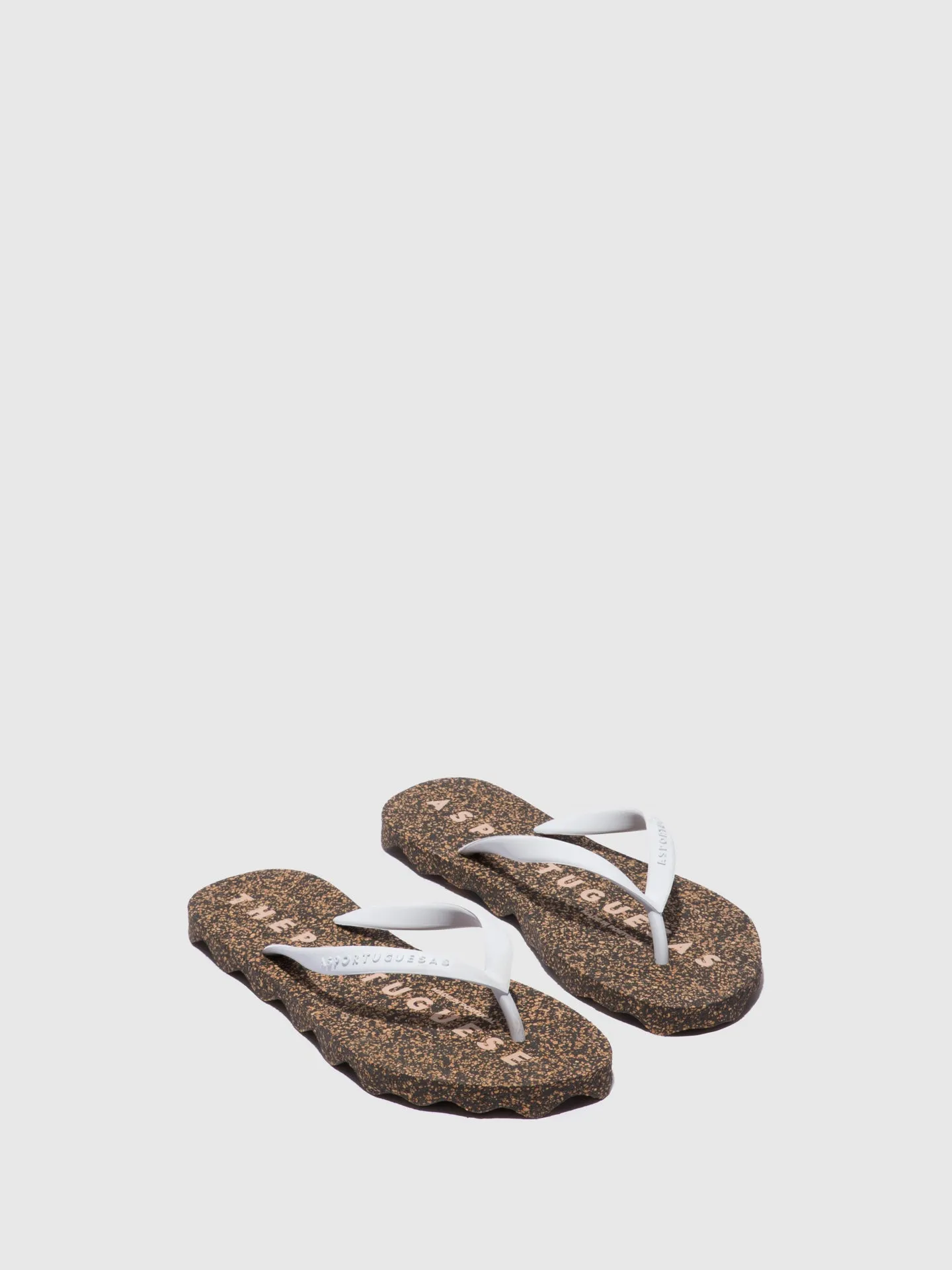 Beach Flip-Flops BASE White / Rubber Strap sold by Asportuguesas product image thumbnail 2