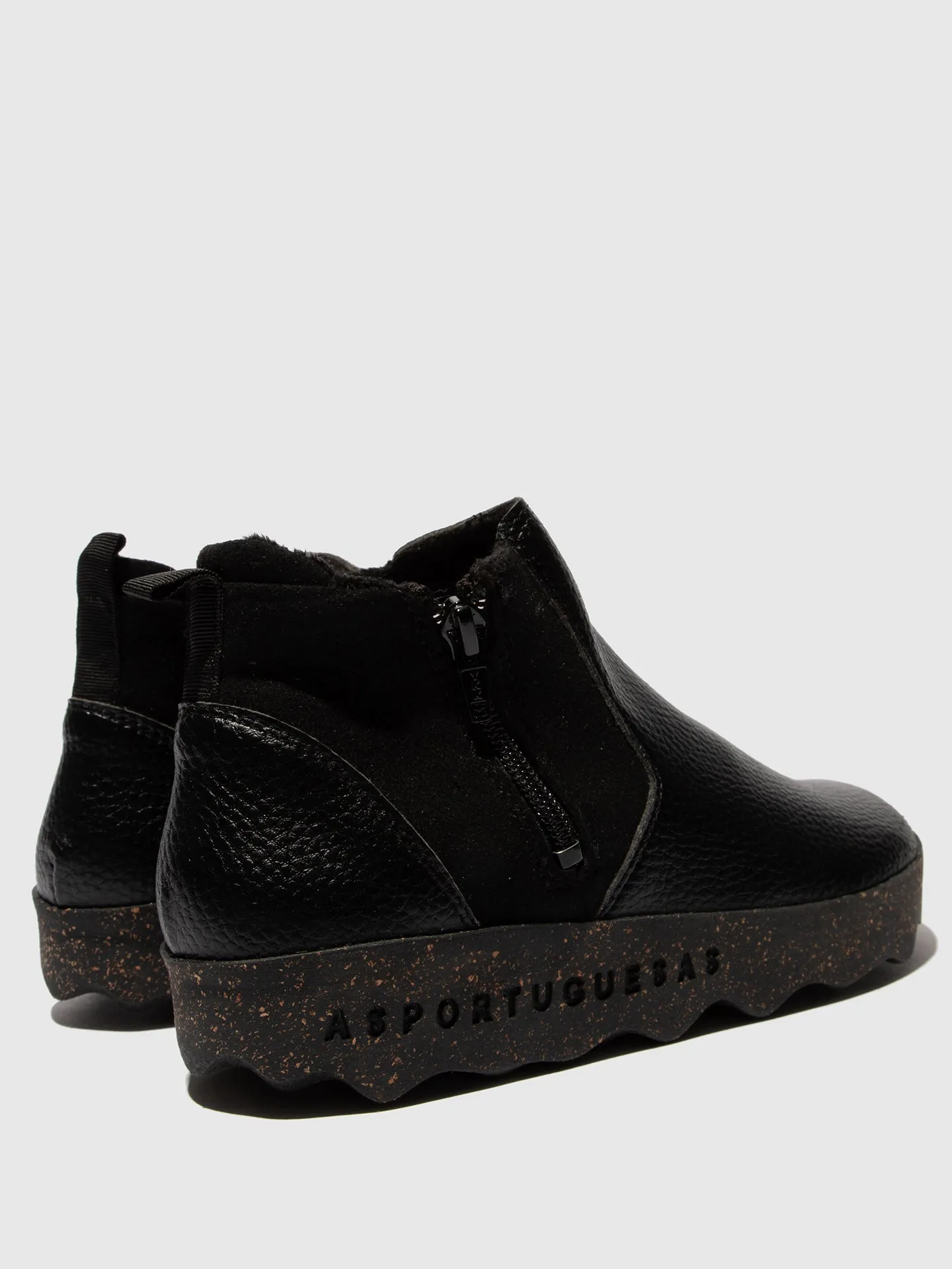Zip Up Ankle Boots COLM BLACK sold by Asportuguesas product image thumbnail 5