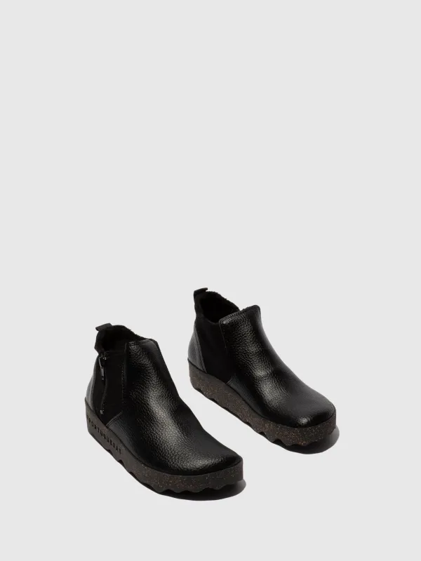 Zip Up Ankle Boots COLM BLACK sold by Asportuguesas