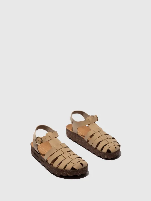 Buckle Sandals CALIX BEIGE sold by Asportuguesas