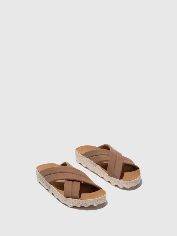 Criss-cross Sandals CURR TOFFEE sold by Asportuguesas