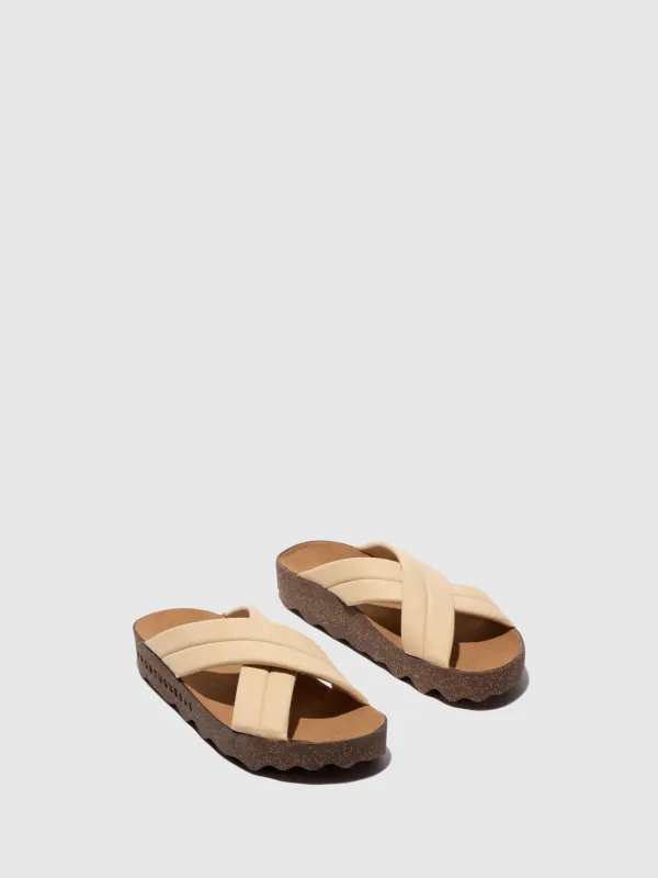Criss-cross Sandals CURR BEIGE sold by Asportuguesas