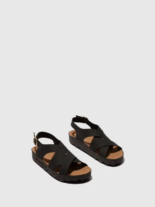 Buckle Sandals CUSK BLACK sold by Asportuguesas
