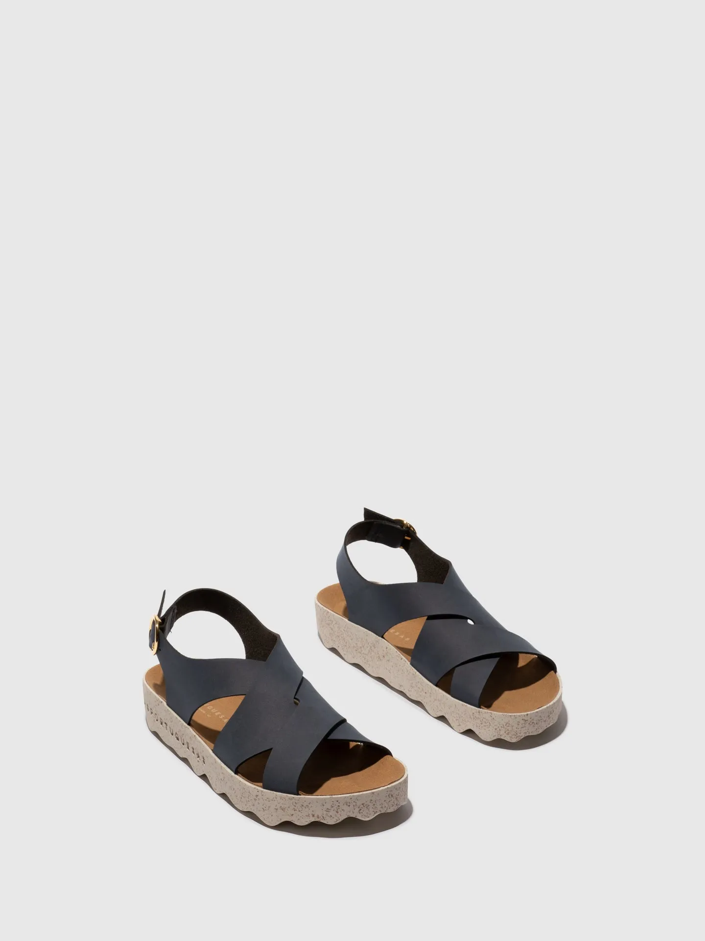 Buckle Sandals CUSK NAVY sold by Asportuguesas