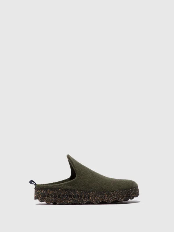 Round Toe Mules COME MILITARY GREEN sold by Asportuguesas