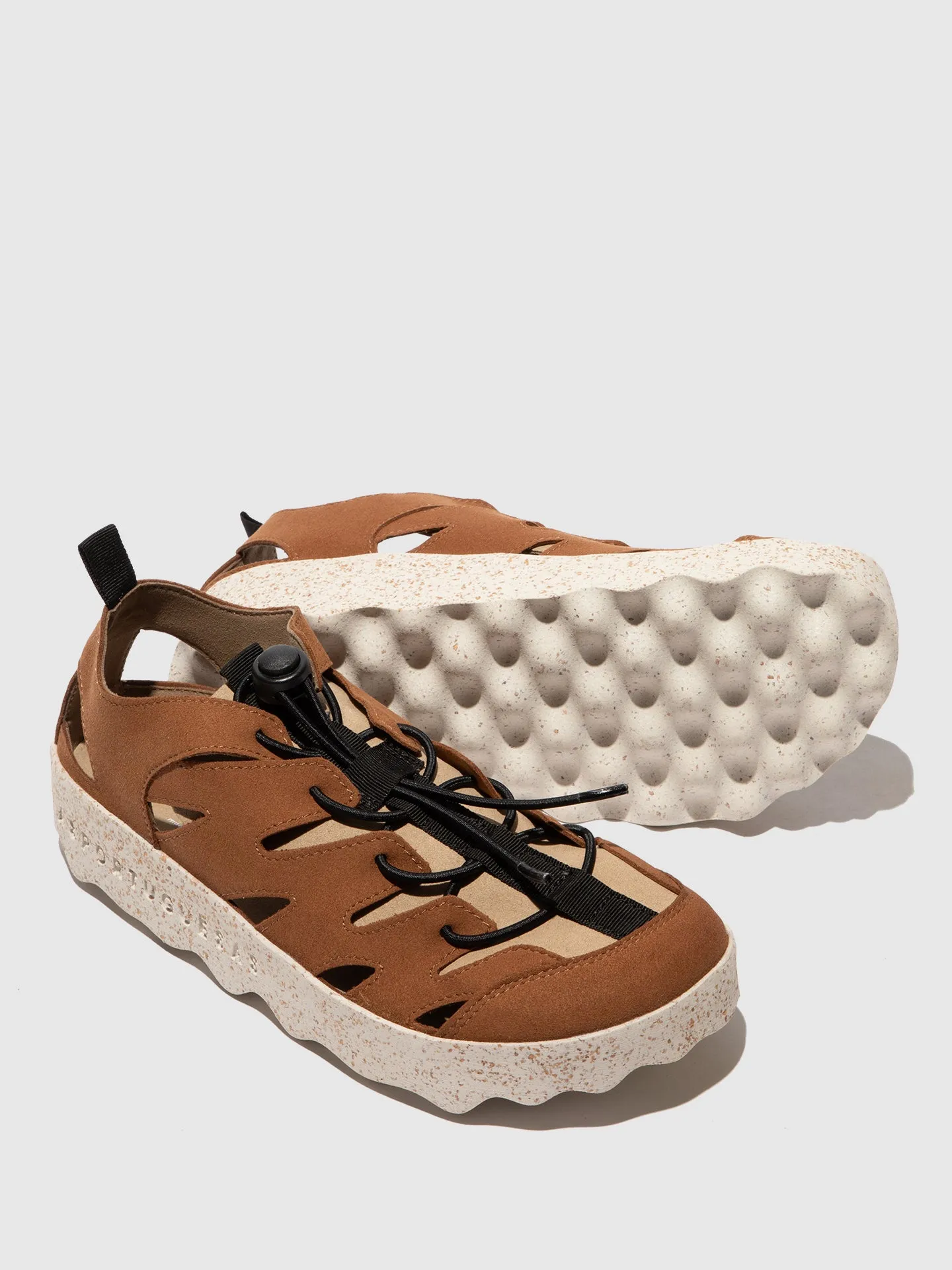 Elasticated Trainers CURE2 WOOD/TAUPE sold by Asportuguesas product image thumbnail 4