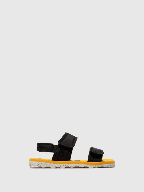 Velcro Sandals NAVE BLACK made by Asportuguesas