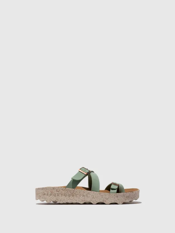 Buckle Sandals CAPRI MINT made by Asportuguesas