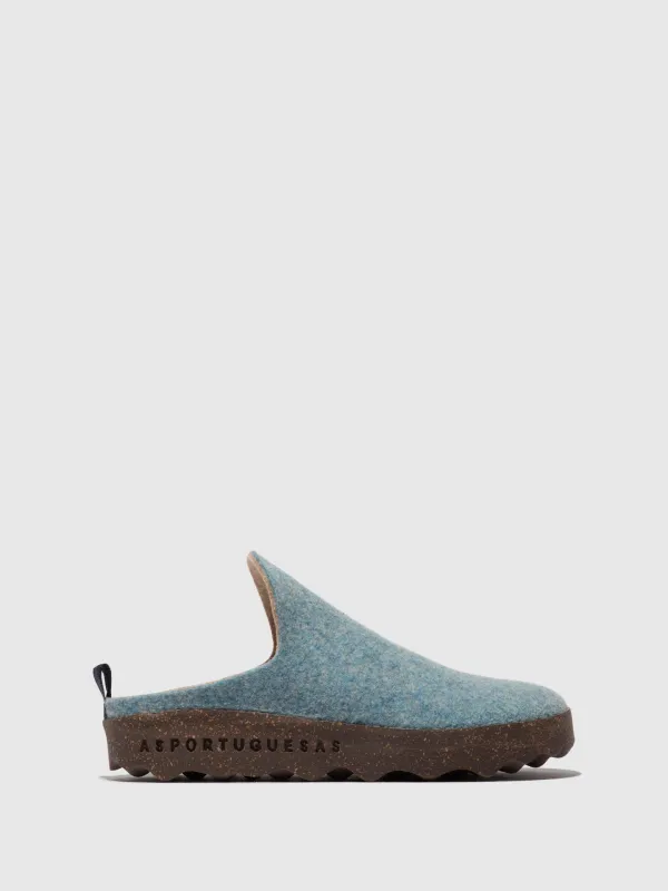 Mules Slip-on COME SKY BLUE made by Asportuguesas
