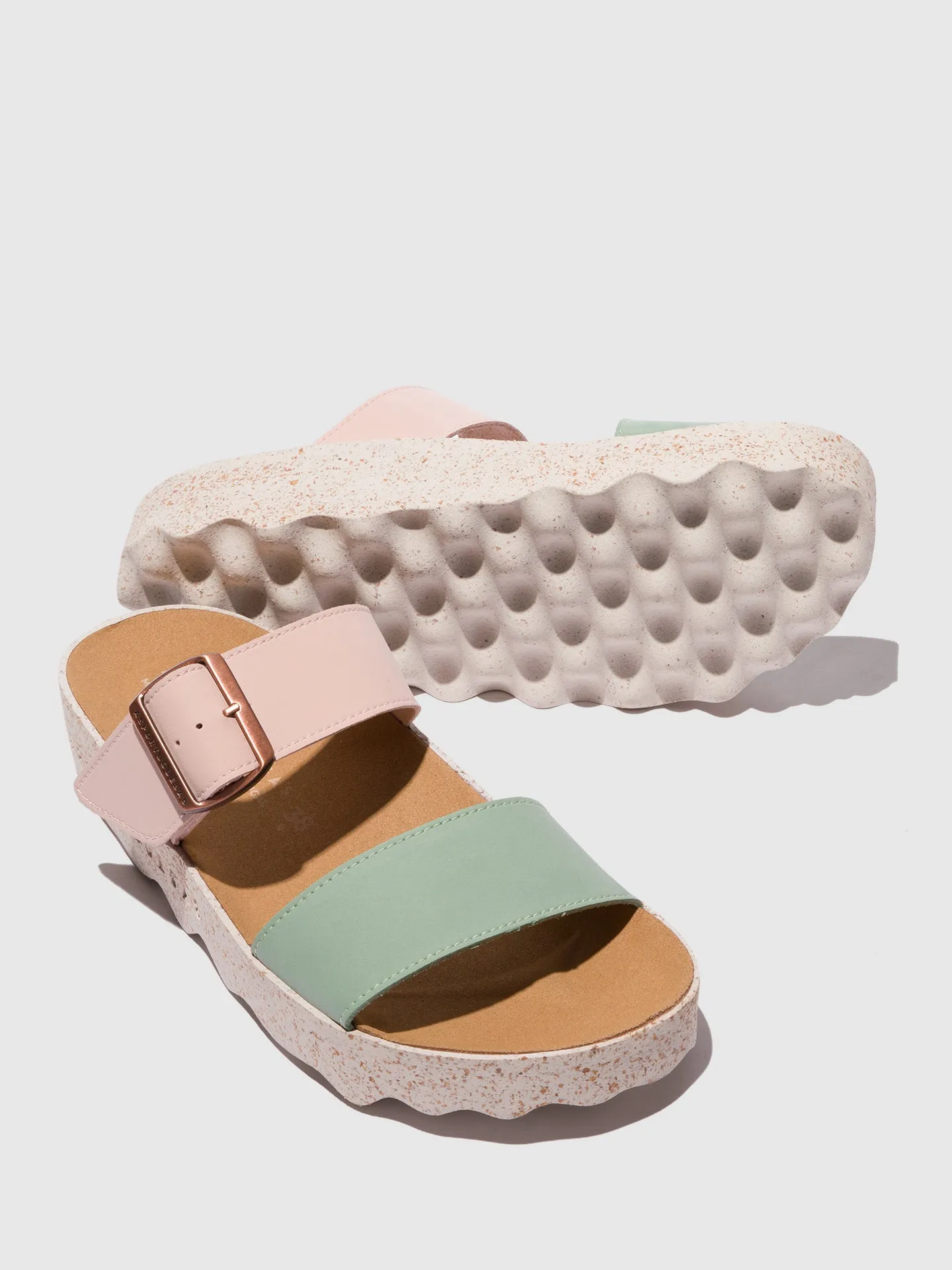 Strappy Sandals COLY PINK/MINT sold by Asportuguesas product image thumbnail 4