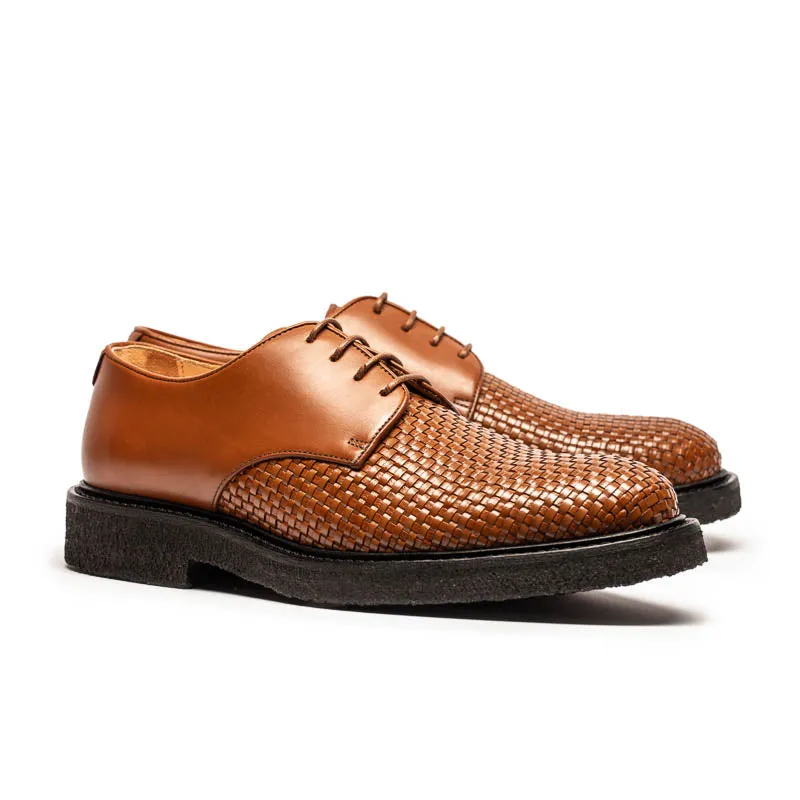 PABLO Cigar | Woven Leather Derby sold by Tracey Neuls
