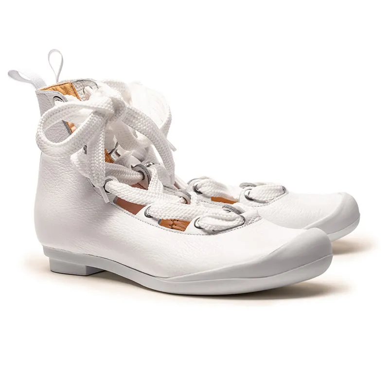 HIGHLANDER Chalk | Leather Shoes sold by Tracey Neuls