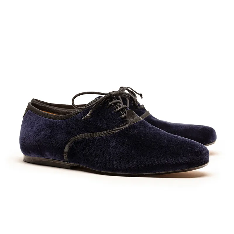 DUTRONC Jay | Navy Velvet Derby sold by Tracey Neuls