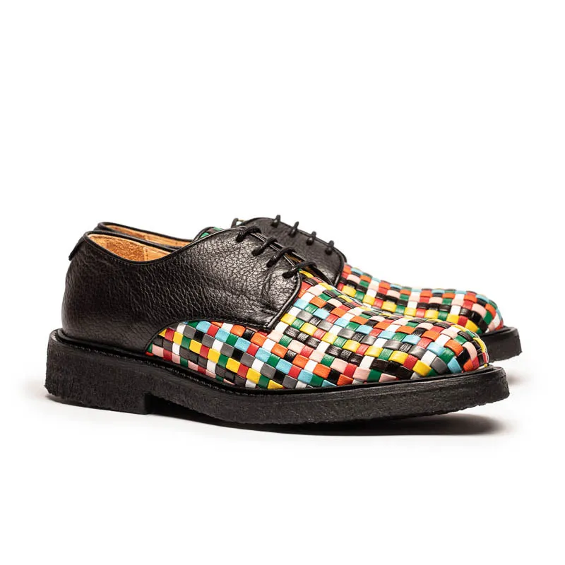PABLO Carnival | Woven Leather Derby sold by Tracey Neuls
