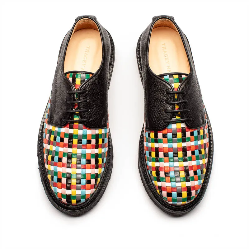 PABLO Carnival | Woven Leather Derby sold by Tracey Neuls product image thumbnail 3
